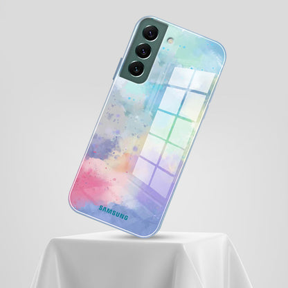 Galaxy S22 Plus Watercolor Splatter Glass Back Case