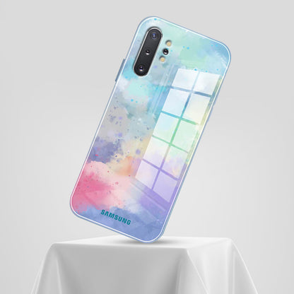 Galaxy Note 10 Plus Watercolor Splatter Glass Back Case