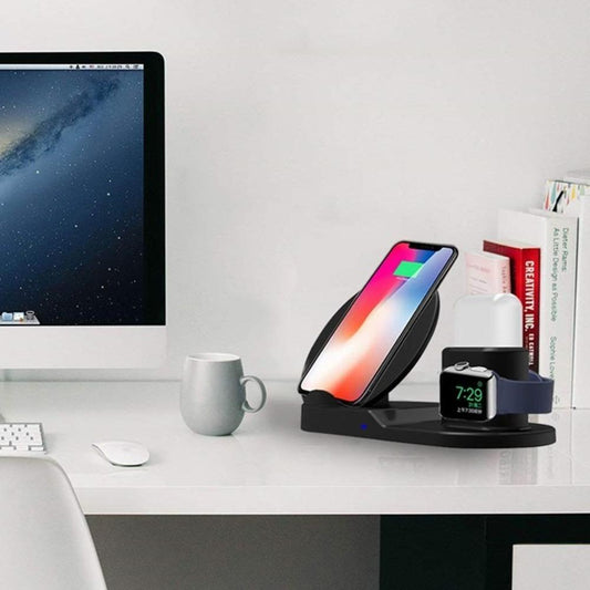 Qi Fast Wireless Charger 3 in 1 Stand For Apple Accessories