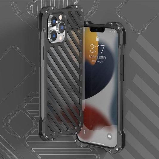 iPhone 14 Pro Max R-Just Aluminium Alloy Grill Case
