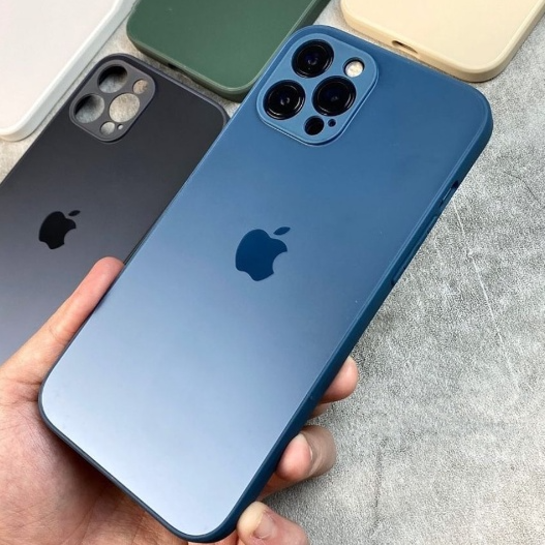 Matte Glass Camera Lens Shell Case - iPhone