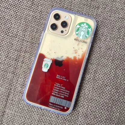 iPhone 13 Pro Coffee Edition Floating Gel Liquid Case