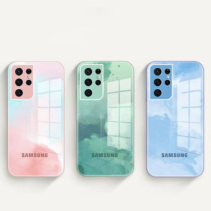 Galaxy S Series Colorful Wave Glass Phone Case