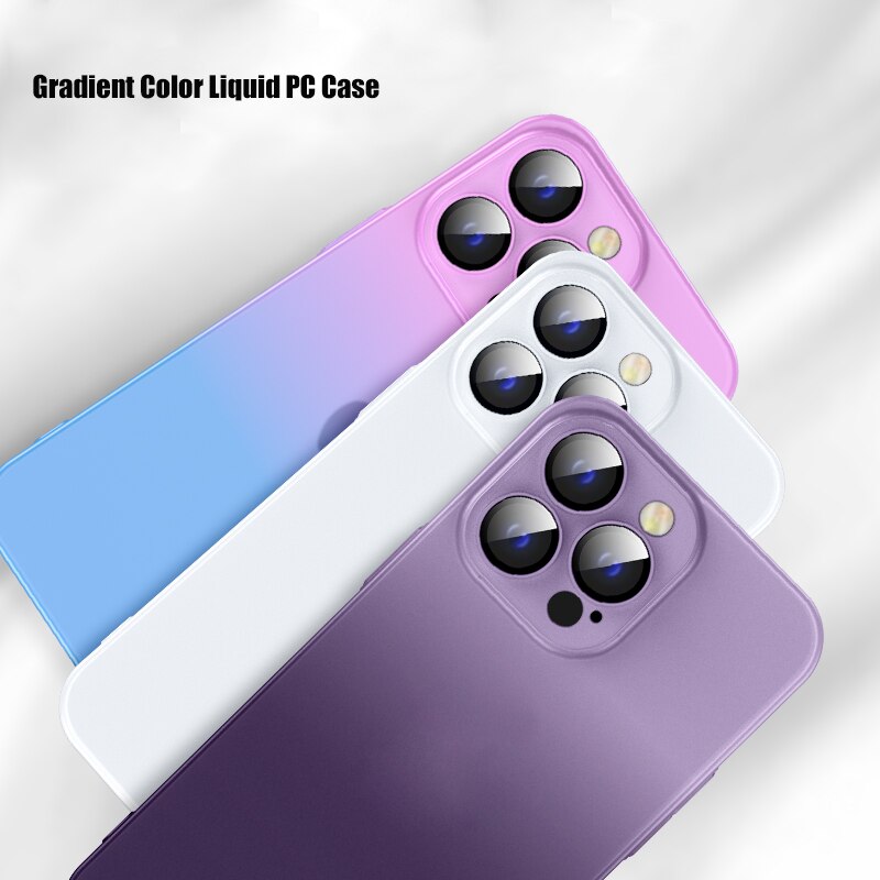 Frosted Matte Gradient Back Case - iPhone