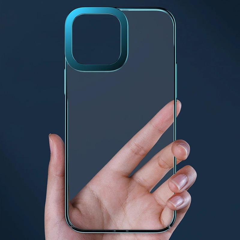 iPhone 13 Transparent Glitter Edge Bumper Case