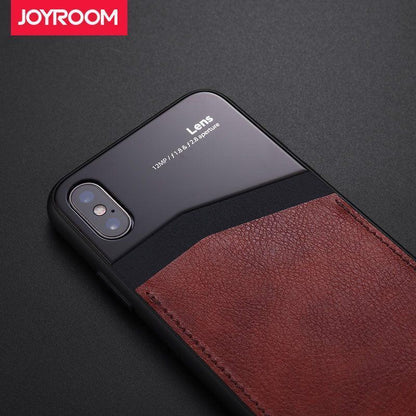 JOYROOM ® iPhone XS Max Leather Texture Polarized Lens Case