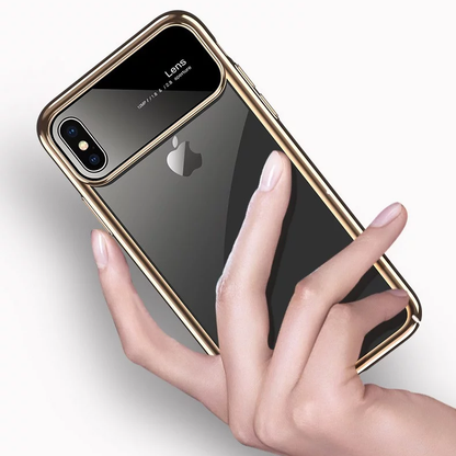 iPhone X/XS - Polarized Lens Mirror Transparent Hard Case
