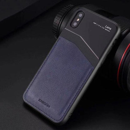 JOYROOM ® iPhone XS Max Leather Texture Polarized Lens Case
