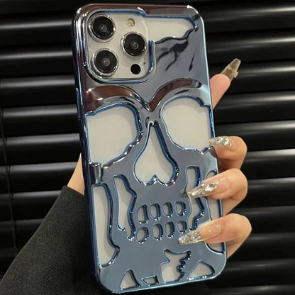 iPhone 12 Series Hollow Skull Design Case