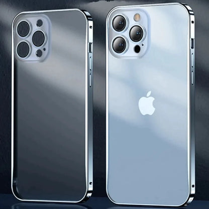 Translucent Metal Frame Matte Case - iPhone