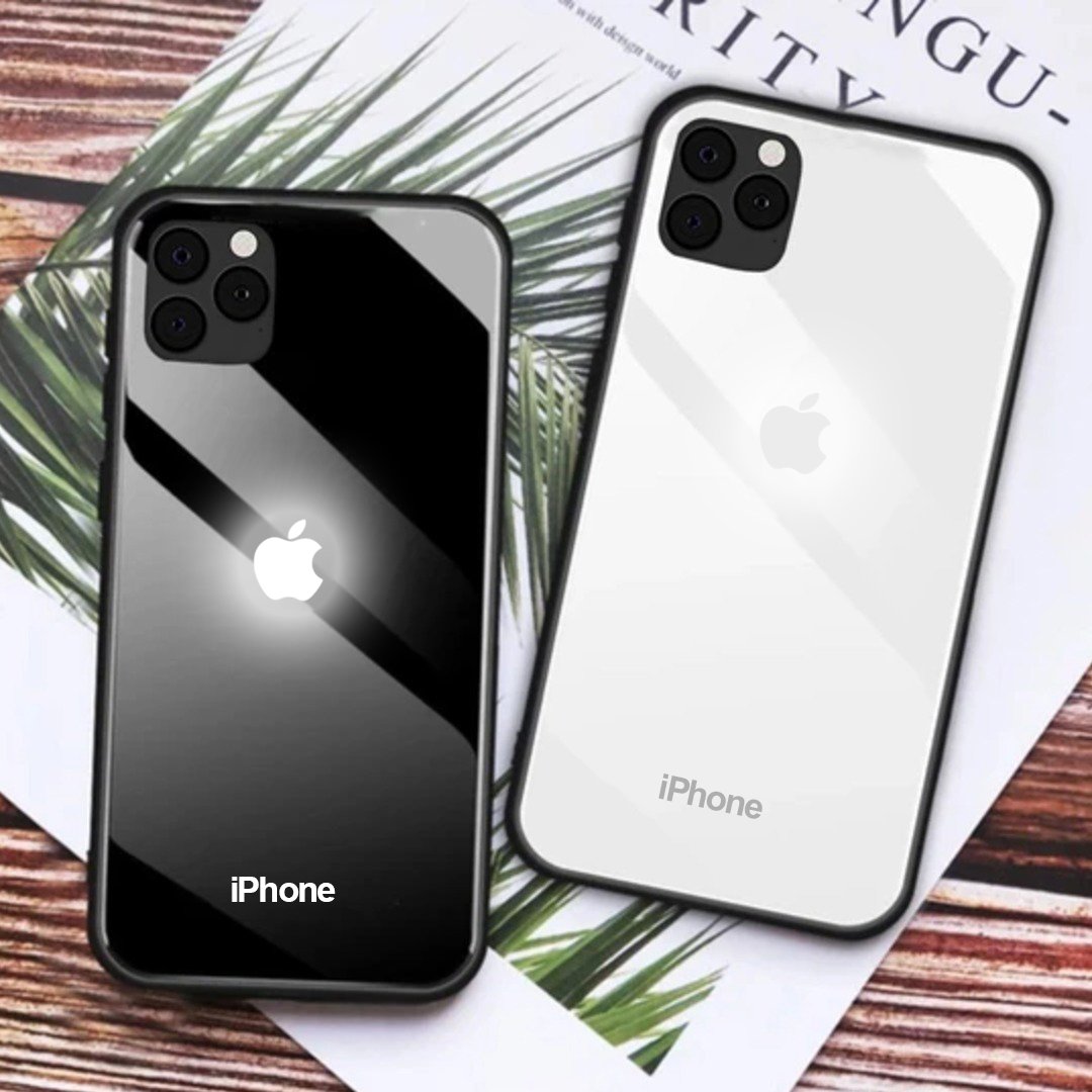 iPhone 11 Series LED Logo Glass Back Case - Main Image