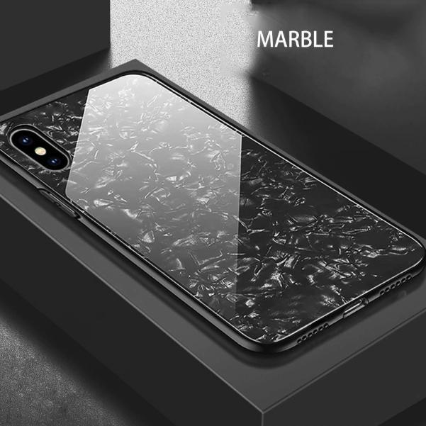 iPhone X/XS - Dream Shell Series Textured Marble Case