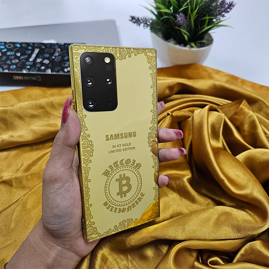 Galaxy S10 Series Luxurious Crafted Gold Camera Protective Case