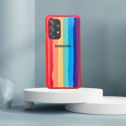 Galaxy A52/A52s Rainbow Liquid Silicone Logo Case