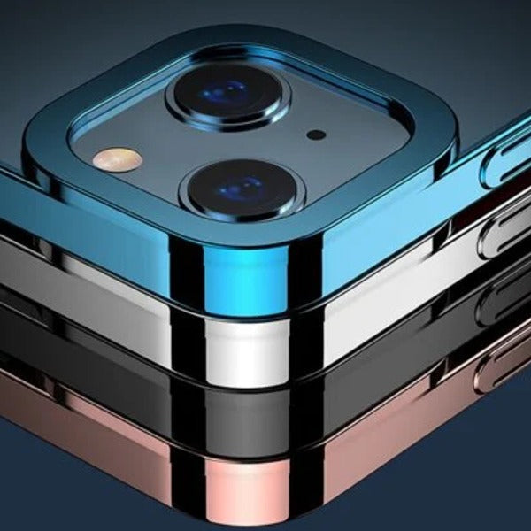 iPhone 13 Pro Transparent Glitter Edge Bumper Case